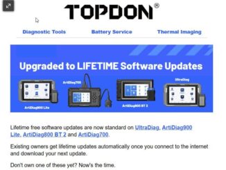 topdon ultradiag ad900 lite lifetime free update