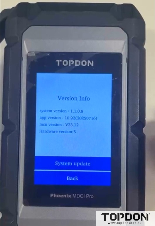 update topdon mdci pro 8