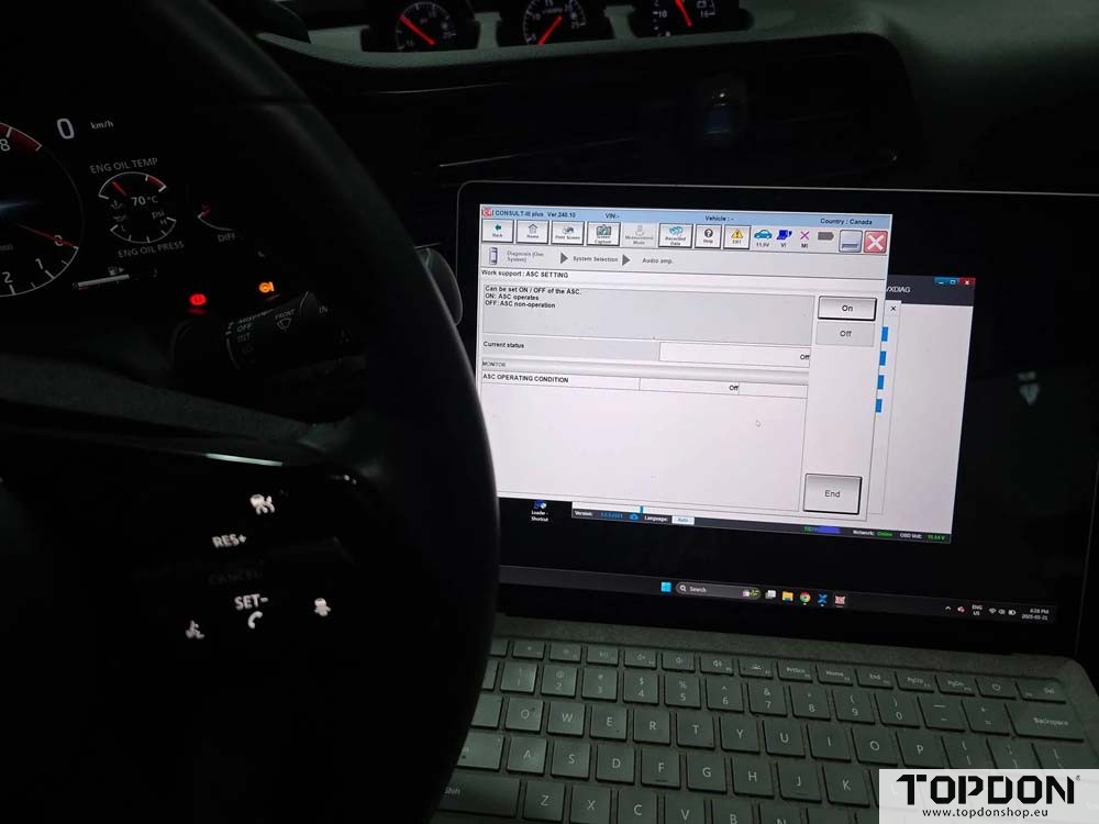 Disable Nissan Z ASE with topdon rlink 2
