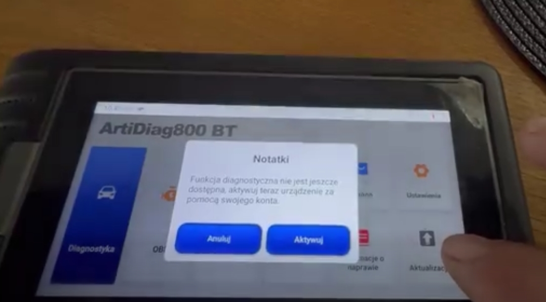 topdon ad800 bt cannot update 1