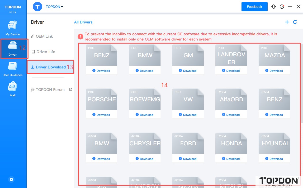 activate topdon rlink j2534 10