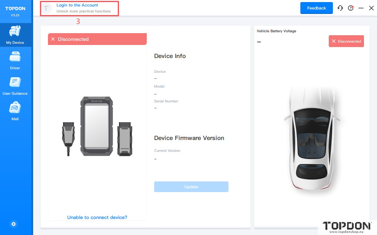 activate topdon rlink j2534 3